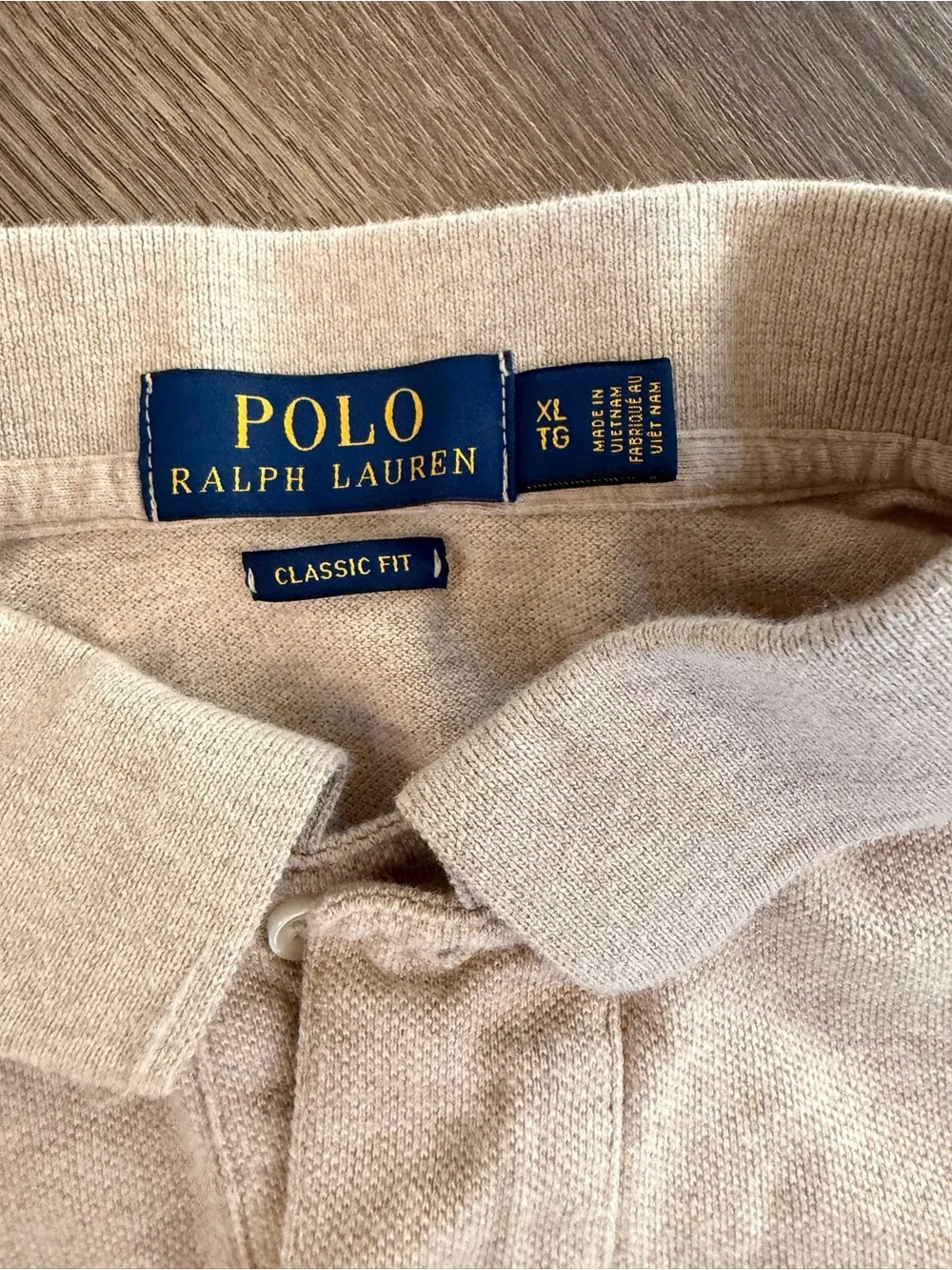 Polo by Ralph Lauren Classic Beige Polo Shirt XL
